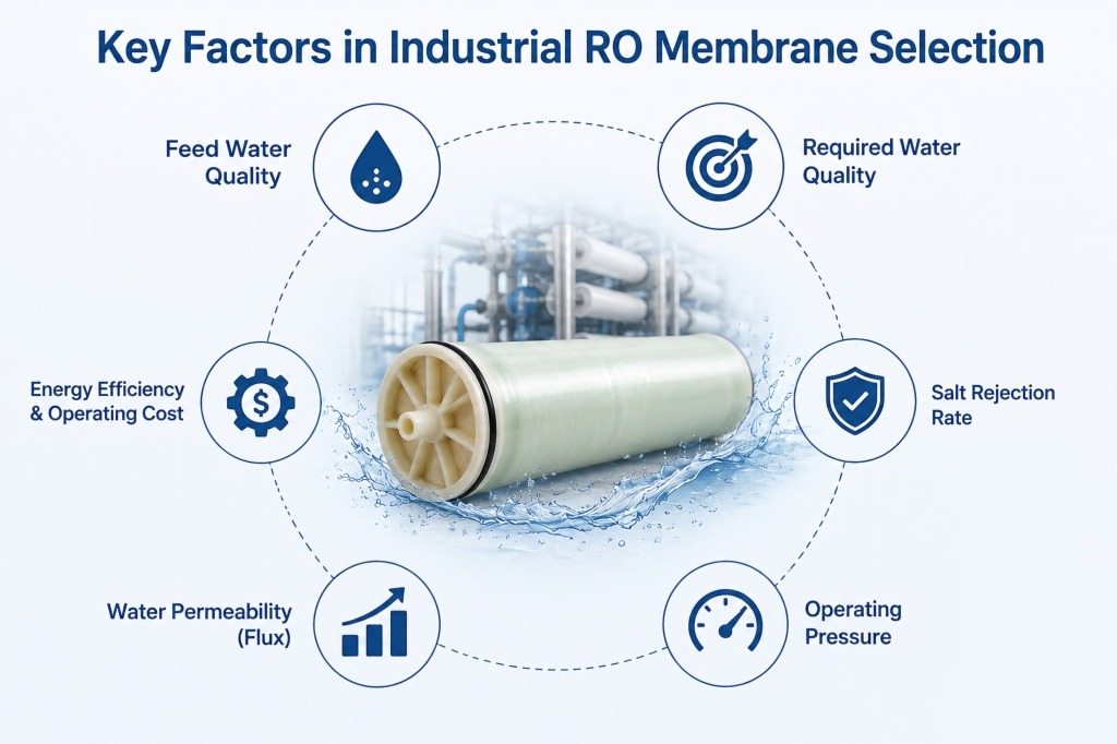 Industrial RO Membrane Selection Guide: How to Choose the Right Membrane for Your Water Treatment System