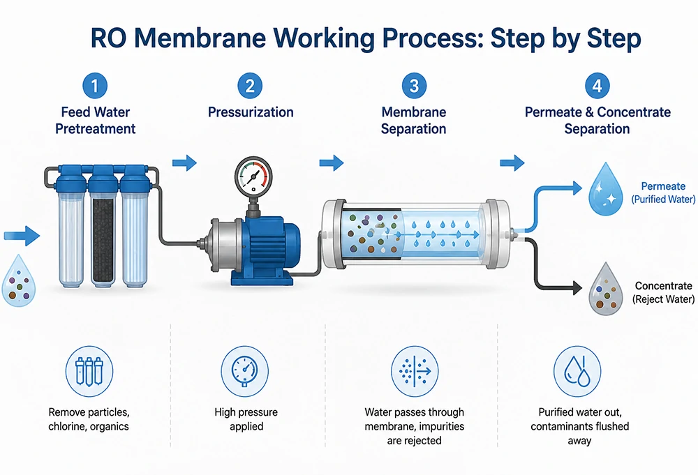 RO Membrane-Working Process