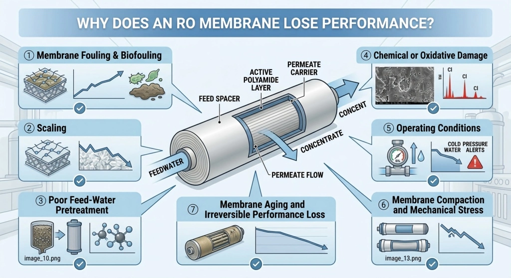Why Does an RO Membrane Lose Performance?