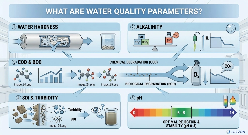 Water Quality Parameters for RO: Hardness, COD, SDI & More